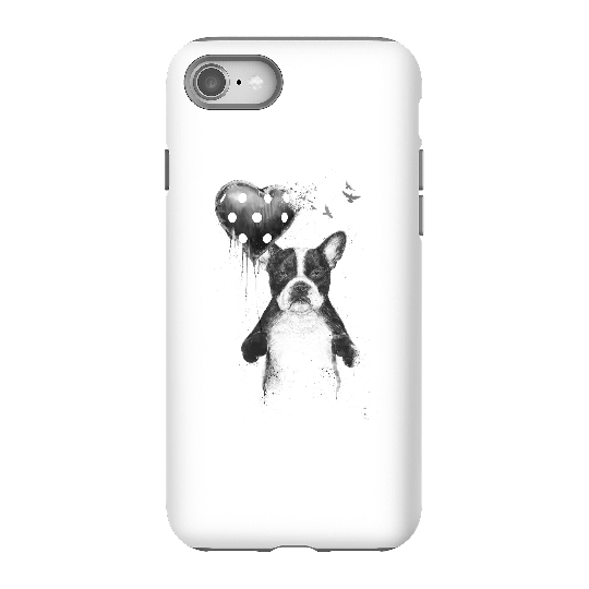 Balazs Solti Bulldog And Balloon Phone Case for iPhone and Android - iPhone 8 - Tough Case - Gloss