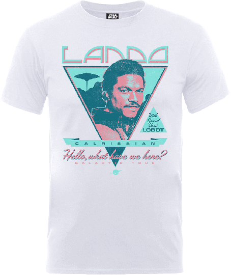 Star Wars Lando Rock Poster T-Shirt - White - S