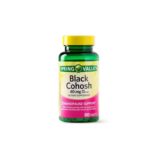 Spring Valley Black Cohosh Tablets, 40 mg, 100 Ct