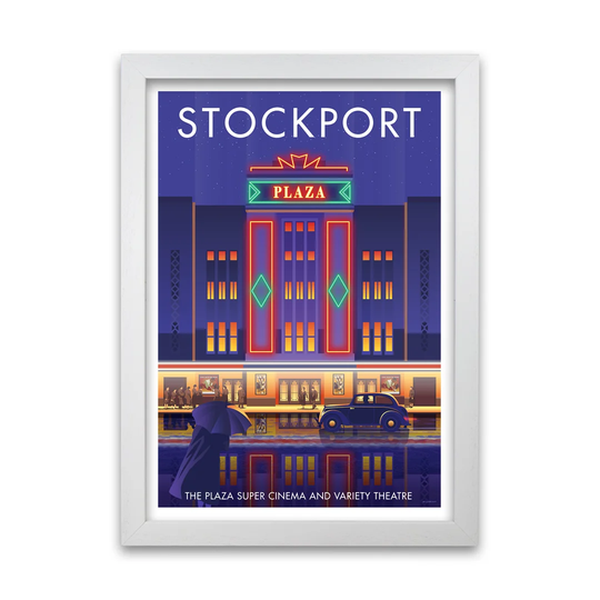 'Stockport Plaza' Graphict Art by Stephen Millership