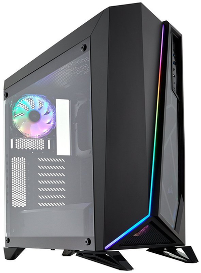 CORSAIR Carbide Series SPEC-OMEGA RGB Mid-Tower Tempered Glass Gaming Case Black