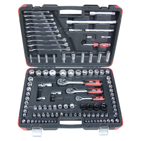 Hilka 120 Piece Socket Tool Kit Metric Pro Craft
