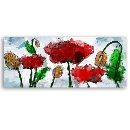 Canvas Print, Red Abstractions 16878