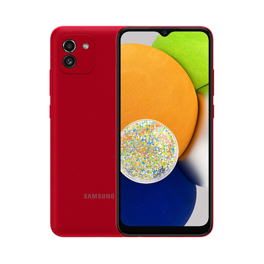 (Unlocked) Samsung Galaxy A03 64GB 4GB RAM Dual SIM - Red