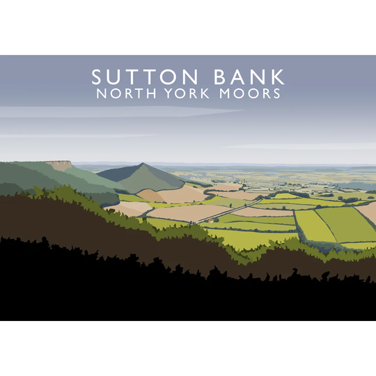 Sutton Bank 2 by Richard O'Neil - Graphic Art Print on Paper