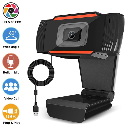 1080P HD Webcam High Definition Plug & Play Web Camera Built-in Mic