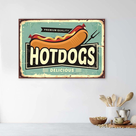 Canvas Print Wall Sign Retro Poster
