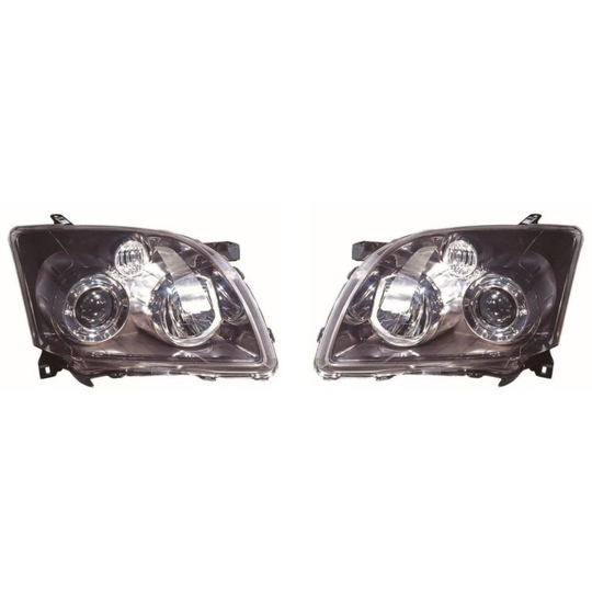 Toyota Avensis Mk2 Saloon 4/2006-6/2009 Headlights Headlamps 1 Pair O/S & N/S