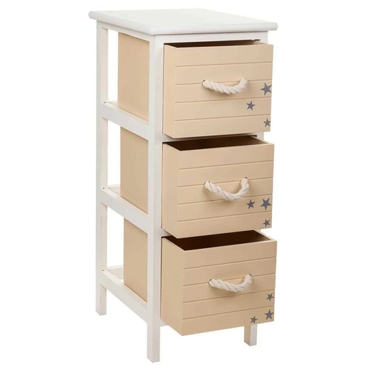 Bonner 3 Drawer Bedside Table