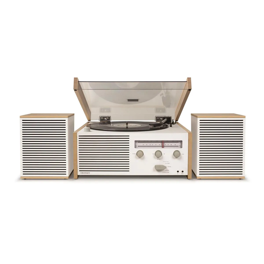 Crosley White Metro Switch Ii All-in-one Turntable