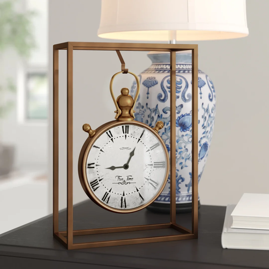 Metal Tabletop Clock