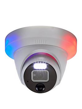 Swann Smart Security 4K Enforcer Dome Cctv Camera With Controllable Red & Blue Flashing Lights, Spotlights & Sirens - Swnhd-900De-Eu