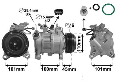 Compressor, air conditioning *** IR PLUS *** 0600K499