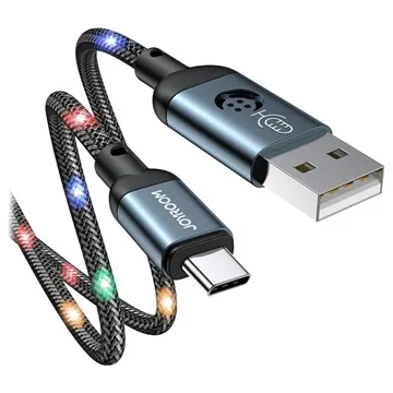 Joyroom JR-N16 Braided USB-C Cable - 3A, 1.2m - Grey