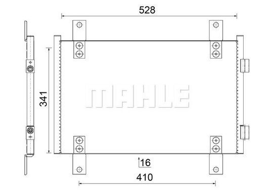 Condenser Air Conditioning 8FC351343-594 by BEHR