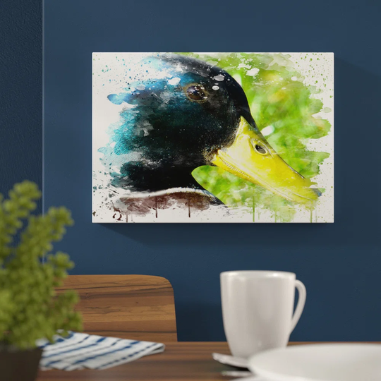 'Mallard Duck' Graphic Art Print Poster