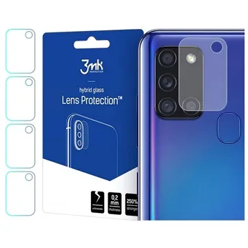 3MK Hybrid Samsung Galaxy A21s Camera Lens Protector - 4 Pcs.