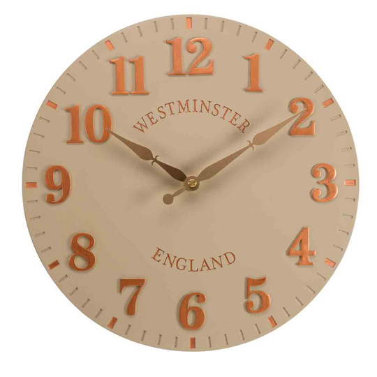 Outside In Westminster Wall Clock - Sandstone
