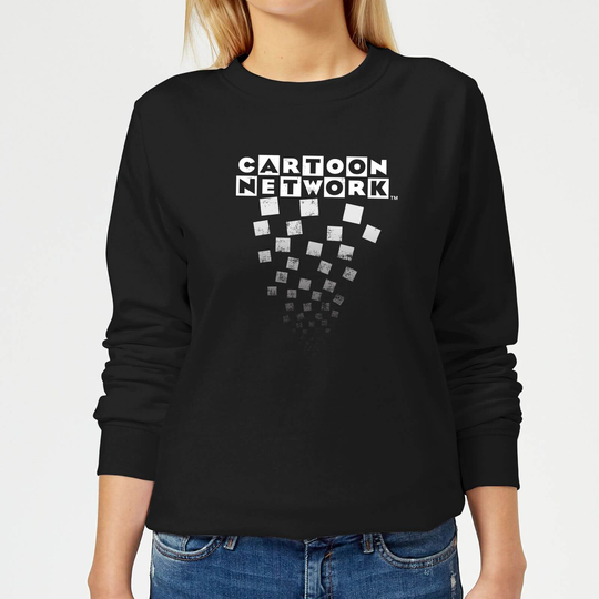 Cartoon Network Logo Fade Women's Sweatshirt - Black - XS