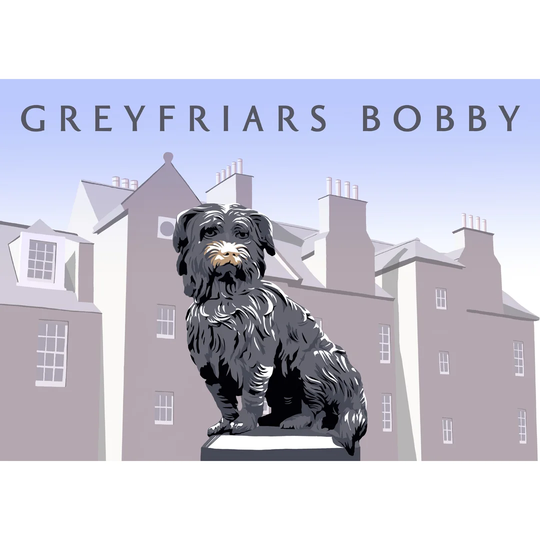 Greyfriars Bobby by Richard O'Neil - Graphic Art Print on Paper