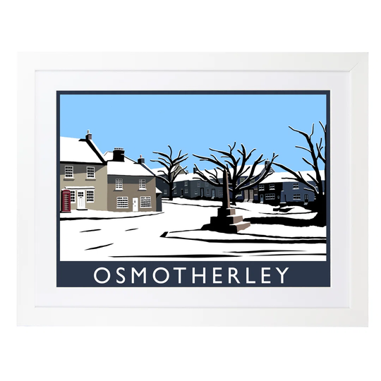 Osmotherley in Snow by Richard O'Neil - Graphic Art Print on Paper