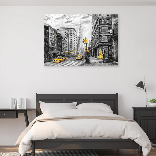 Canvas Print, Cities And Gray Architecture
