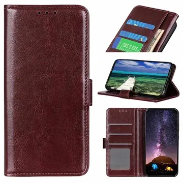 OnePlus Nord N200 5G Wallet Case with Magnetic Closure - Brown