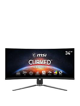Msi Optix Mpg Artymis 343Cqr 34 Inch, Quad Hd, 1Ms, 165Hz, Amd Freesync, Curved 1000R Gaming Monitor