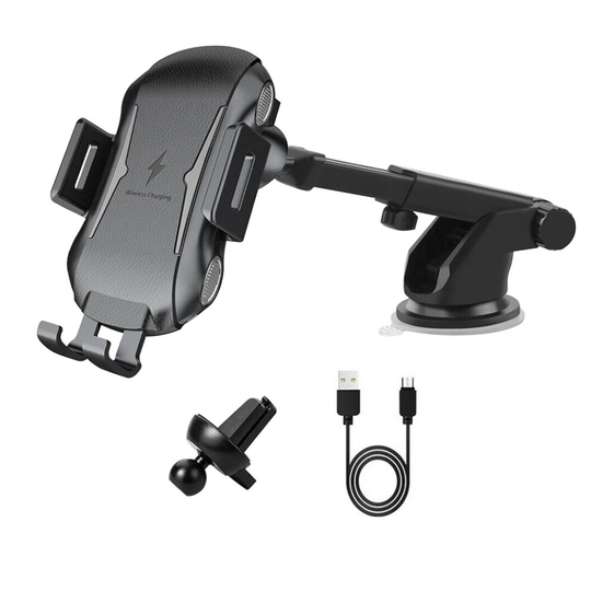 10W Phone Wireless Charger Car Fast Charging Stand Smart Sensor Phone Holder Automatic Clamping