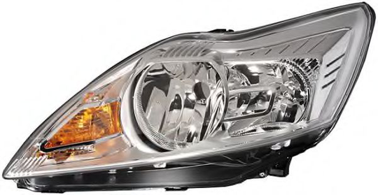 Headlight Halogen 1LE354257-051 by Hella Left
