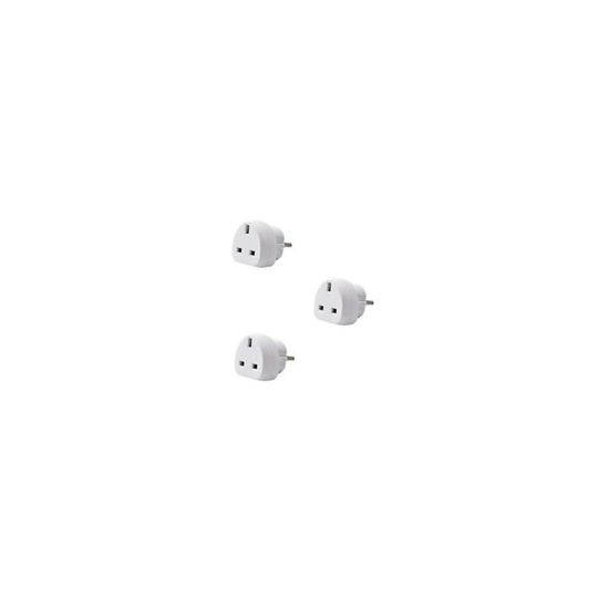 3x UK to EU Travel Adapter Converter For Brazil