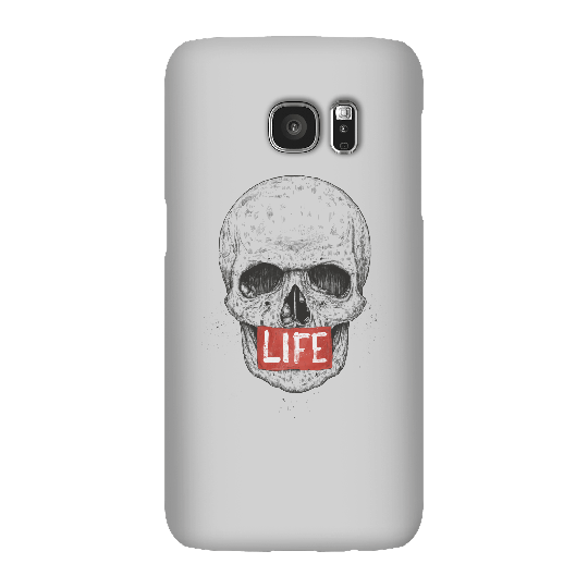 Balazs Solti Life Skull Phone Case for iPhone and Android - Samsung S7 - Snap Case - Matte