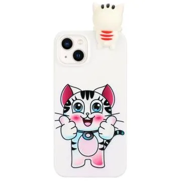 3D Figure Series iPhone 14 TPU Case - Cat