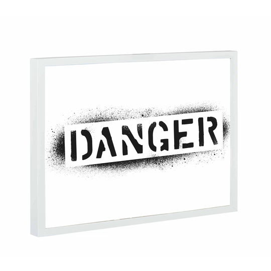Danger Magnetic Wall Mounted Photo Memo Board