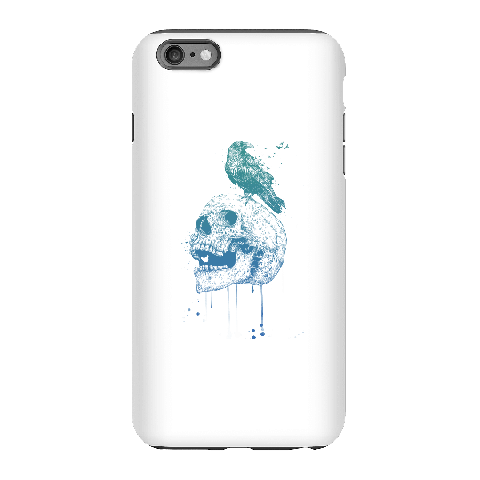 Balazs Solti Skull And Crow Phone Case for iPhone and Android - iPhone 6 Plus - Tough Case - Matte
