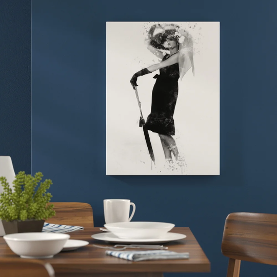 'Audrey Hepburn' Graphic Art Print Poster