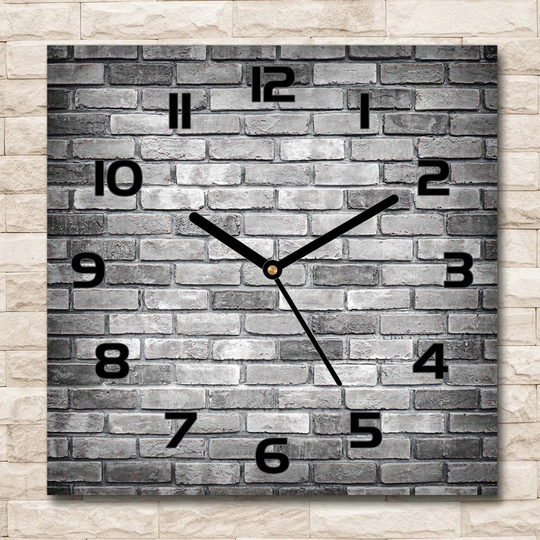 Jonaye Brick Wall Silent Wall Clock