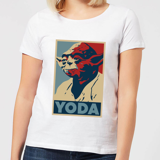 Star Wars Yoda Poster Women's T-Shirt - White - S