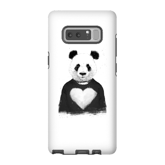 Balazs Solti Panda Love Phone Case for iPhone and Android - Samsung Note 8 - Tough Case - Matte