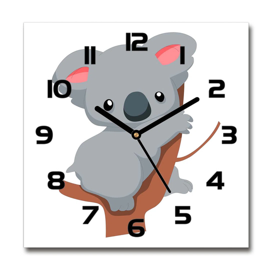 Ileane Koala on the Tree Silent Wall Clock