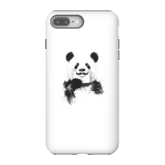 Balazs Solti Moustache And Panda Phone Case for iPhone and Android - iPhone 8 Plus - Tough Case - Matte