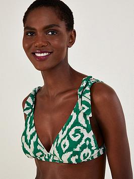 Monsoon Ikat Print Bikini Top