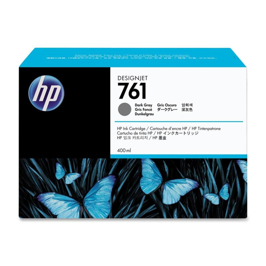 HP 761 Dark Gray Original Ink Cartridge - Standard Yield 400ml - CM996A