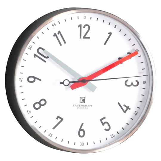 Crossland Grove Ospringe Clock 260X80X260Mm - Chrome