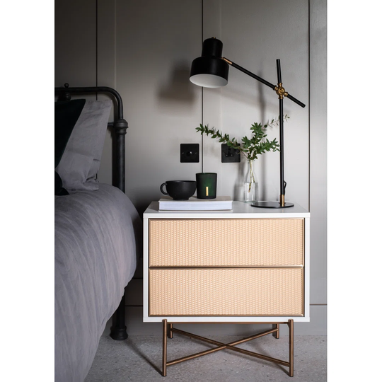 Piovarciova 2 Drawer Bedside Table