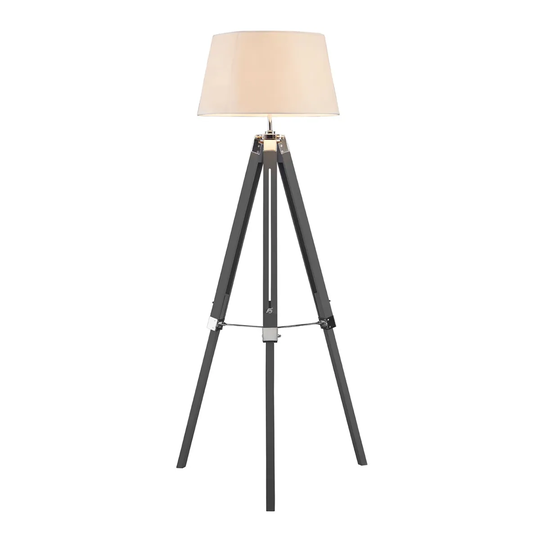 Premier Housewares Bailey Floor Lamp Tripod - Grey