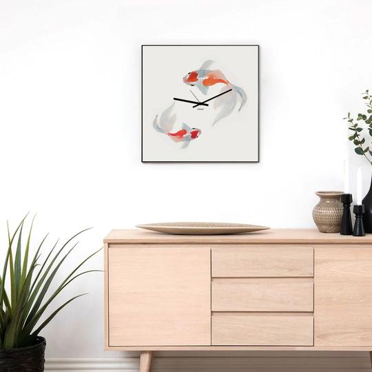 Koi Fish Wall Clock
