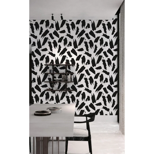 Jephthah Brush Stroke Stains Blot Minimalistic Wallpaper