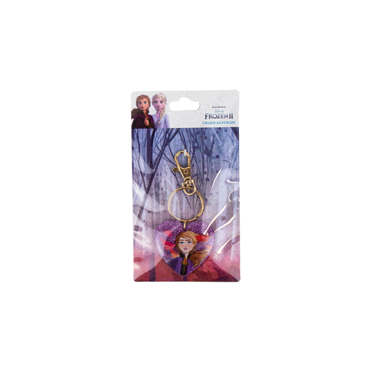 (FRZN ANNA KEYRING) Disney Frozen 2 Charm Keyring KeyChain Anna Elsa