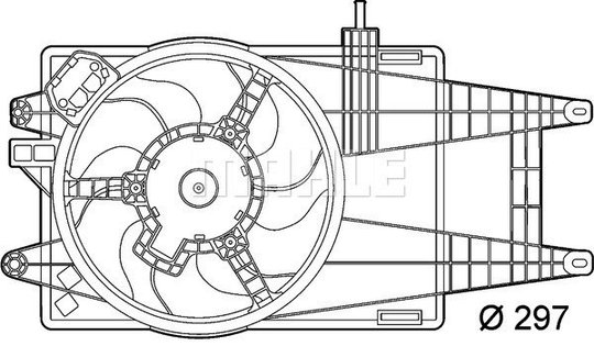 Air Conditioning fan 8EW351039-581 by BEHR